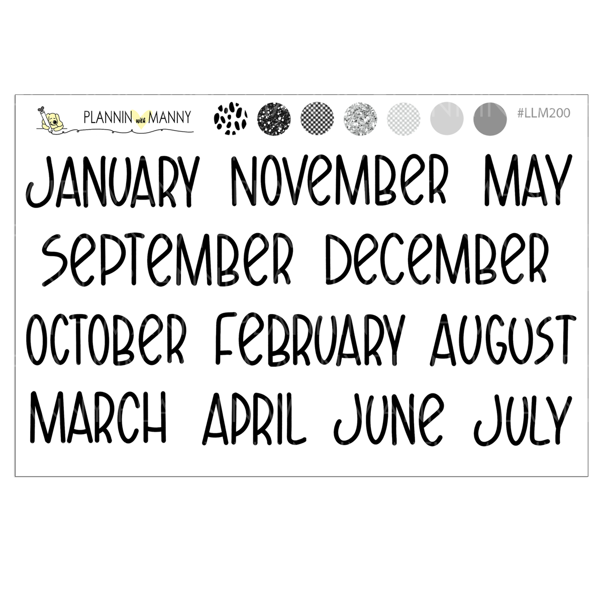 LLM238 MONTHLY PLANNER STICKERS - Whoville Collection – Plannin