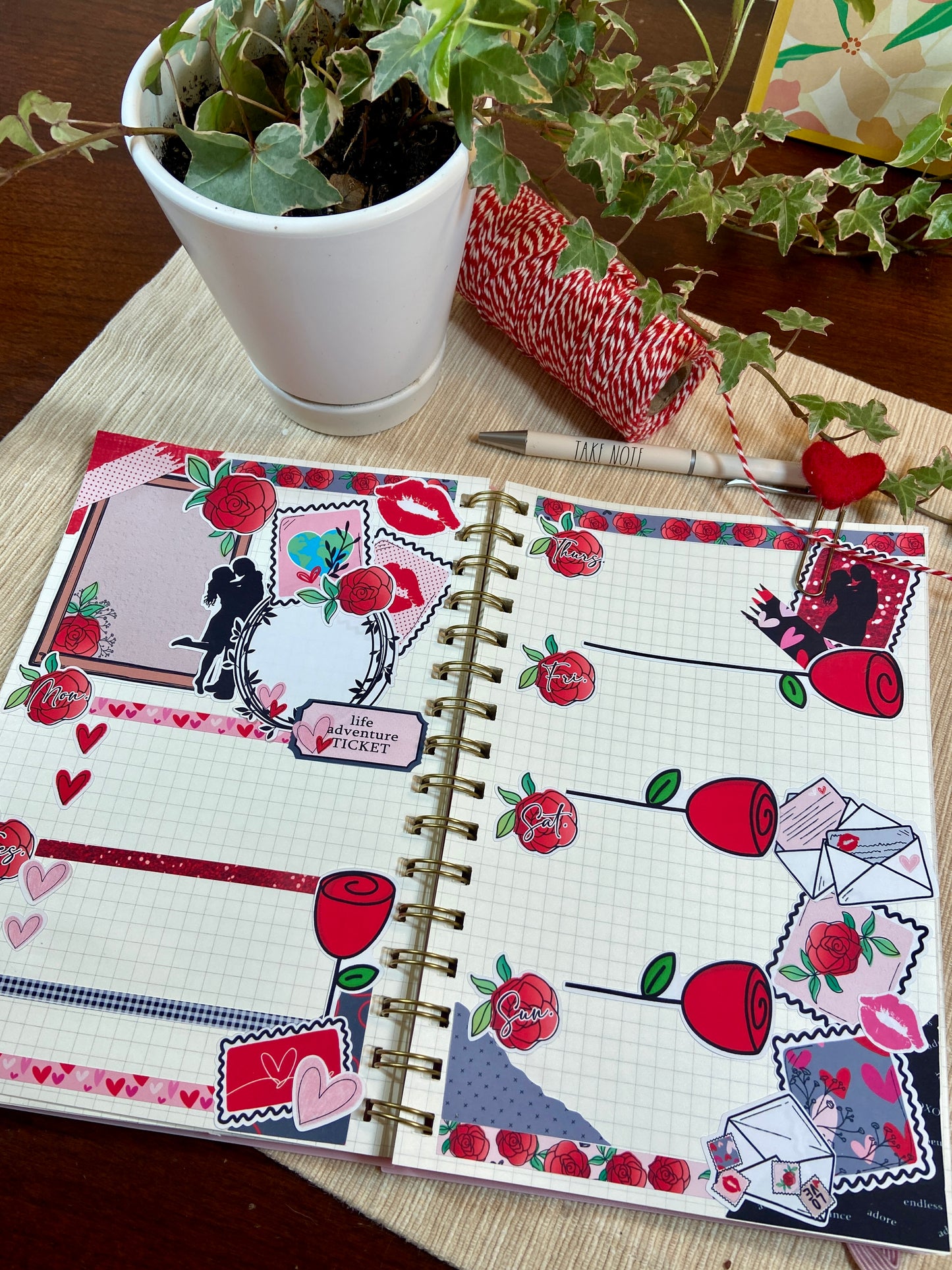 1788 Rose Date Covers 1.5" and 1" Wide Options