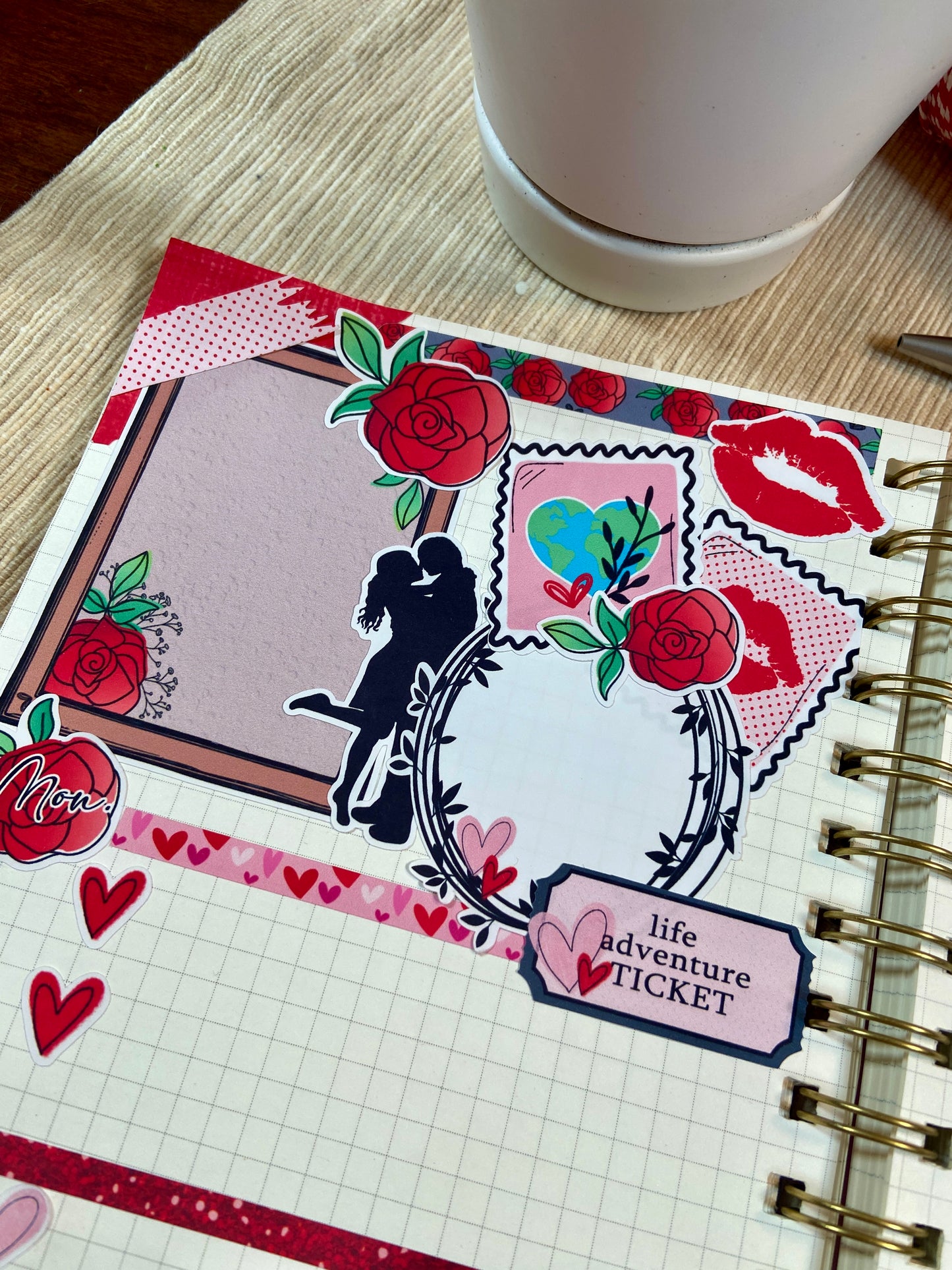 DB265 Love Rosie Frames Stickers
