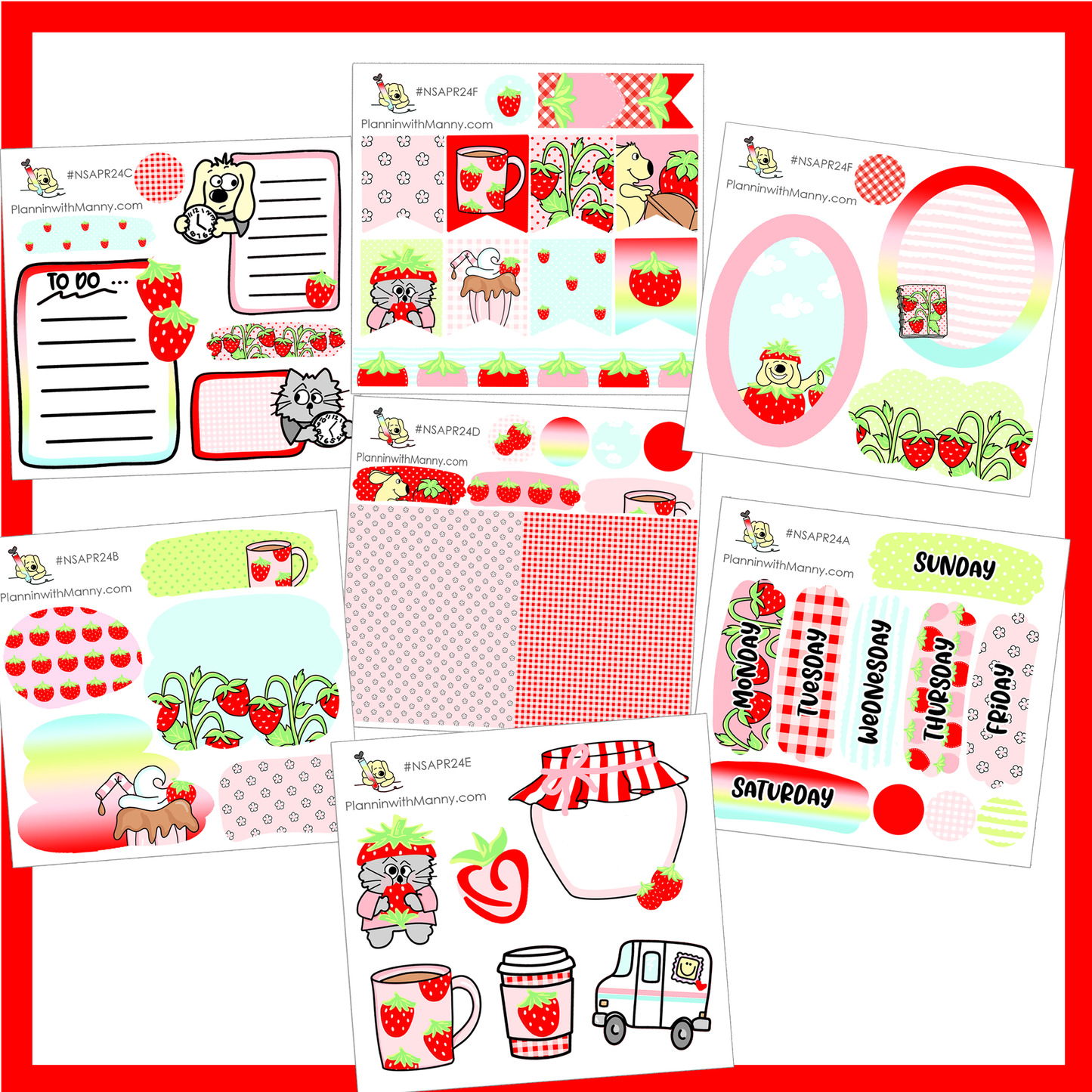 BF25 Berry Mini Sticker Bundle