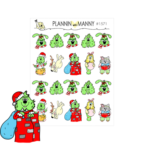 1571 Whoville Character Planner Stickers
