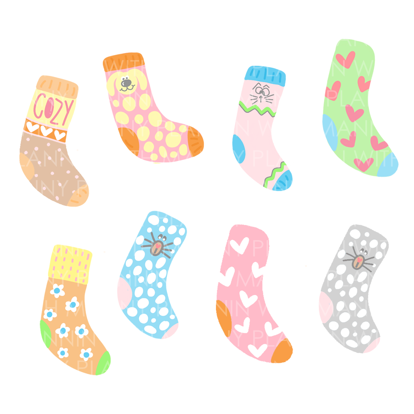 1825 Cozy Sox Die Cuts