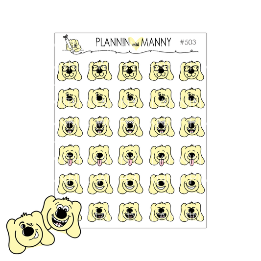 503 & 504 Moody Manny Planner Stickers