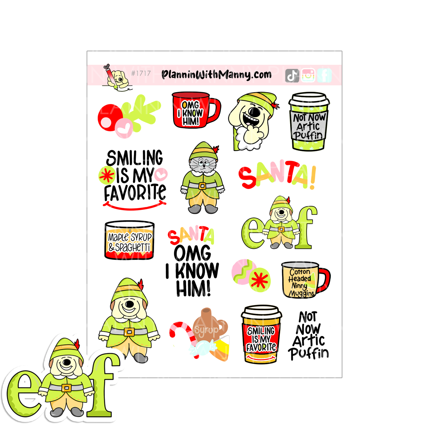 Christmas Movie Pack! 8 Planner Sticker Sheets and Pocket!