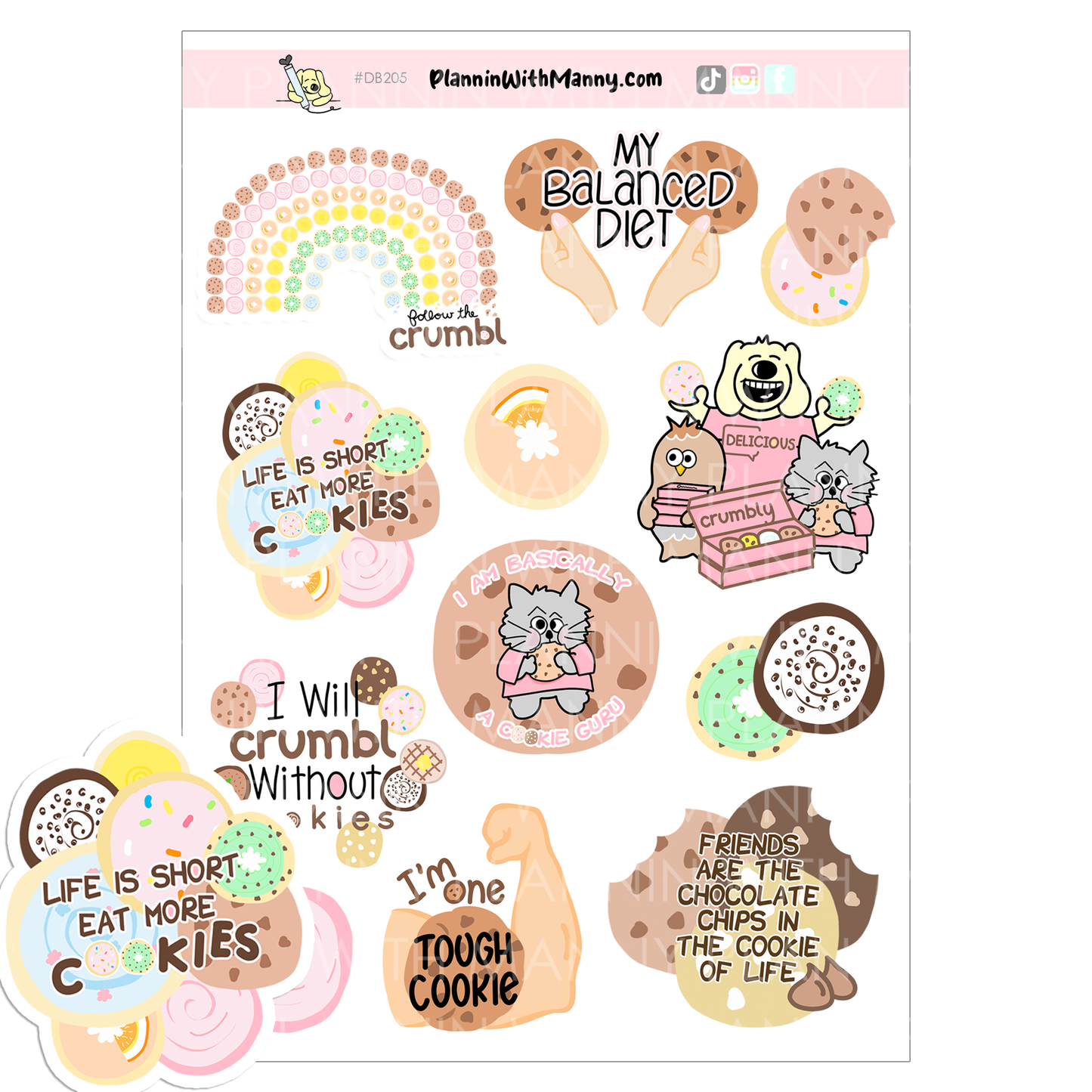 PFV19 #2 Crumbly Cookies Collection- Vertical Weekly Kit
