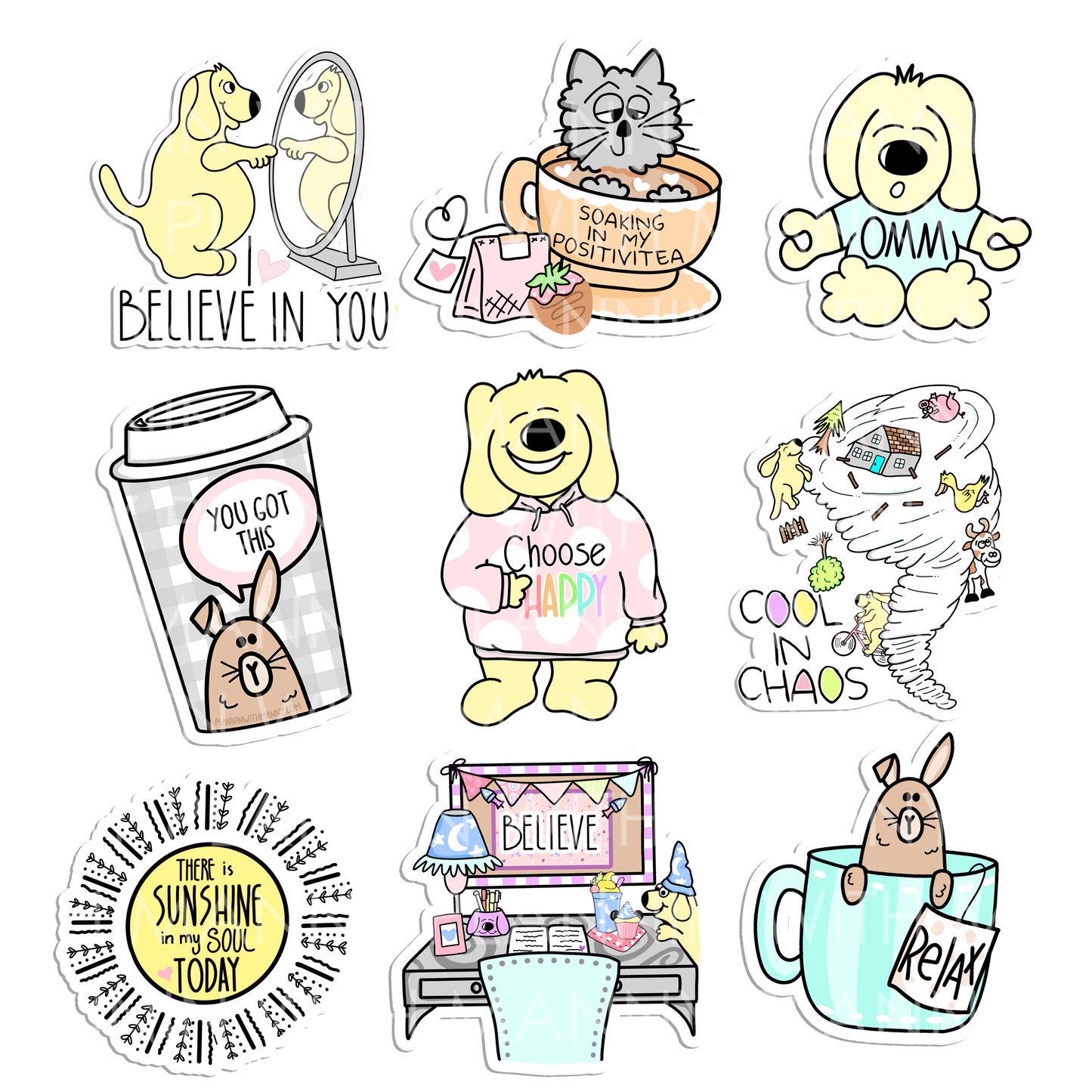 QF26 Good Vibes Die Cut Sticker Pack