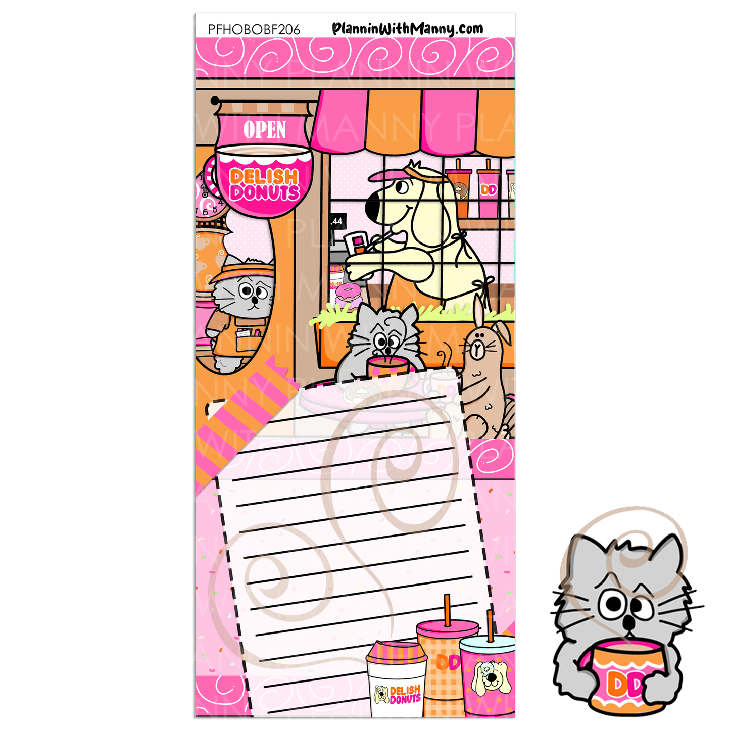 PFHOBO206 Delish Donut Hobo Weeks Weekly Kit