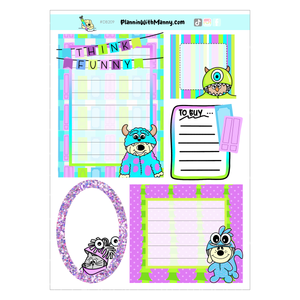 DB209 Simply Monsterous Lists and Notes Sticker Sheet