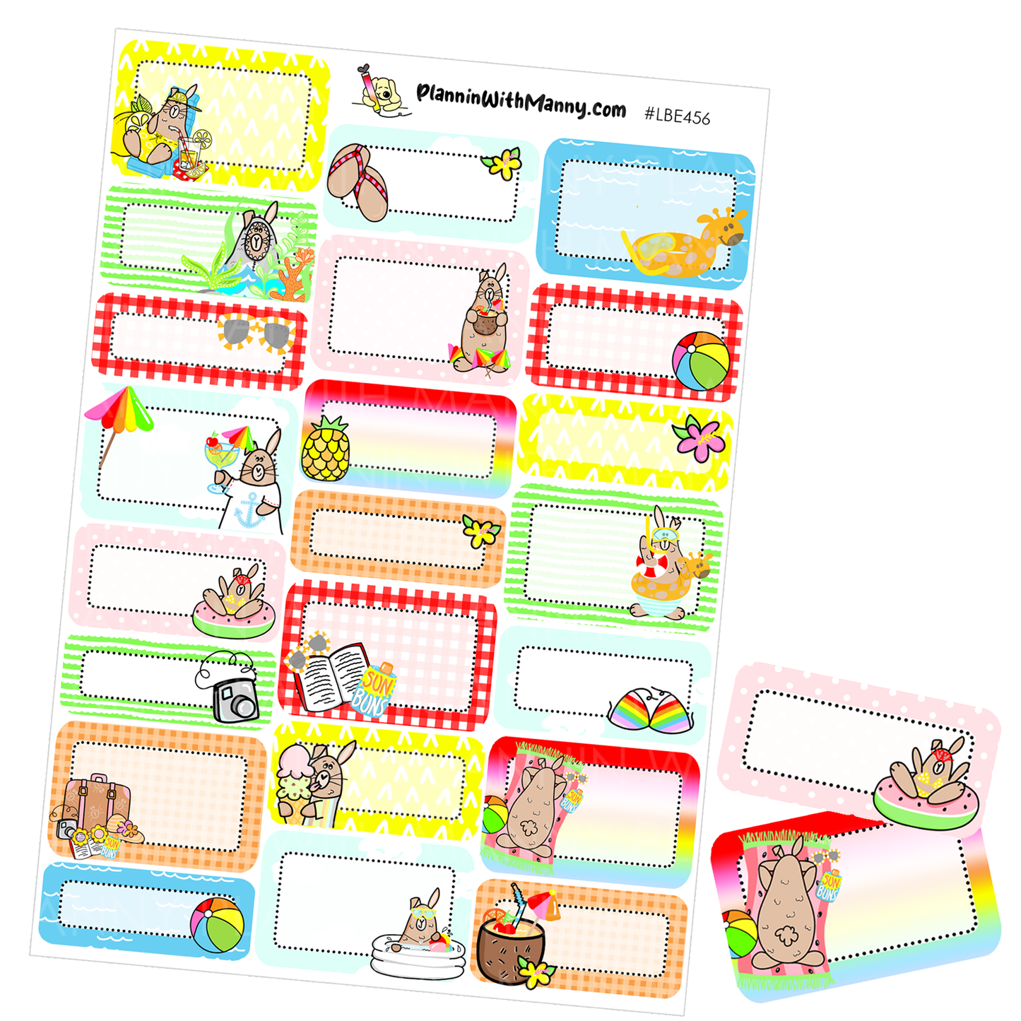 LBE456 Grumpy Buns Summer Fun Half Boxes