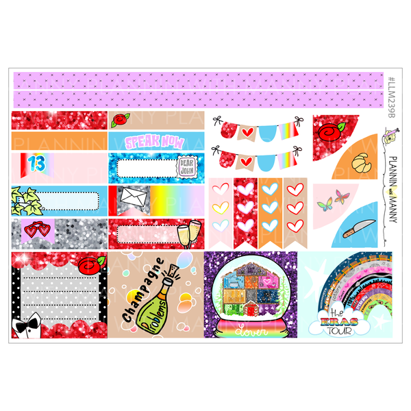 LLM239 MONTHLY PLANNER STICKERS - Sw*ftie Collection