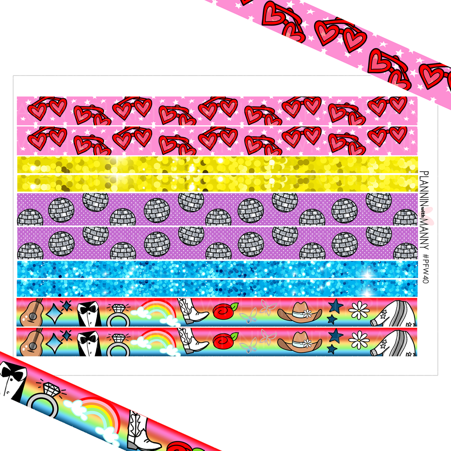 PFW40 Planters Washi Sticker Sheet