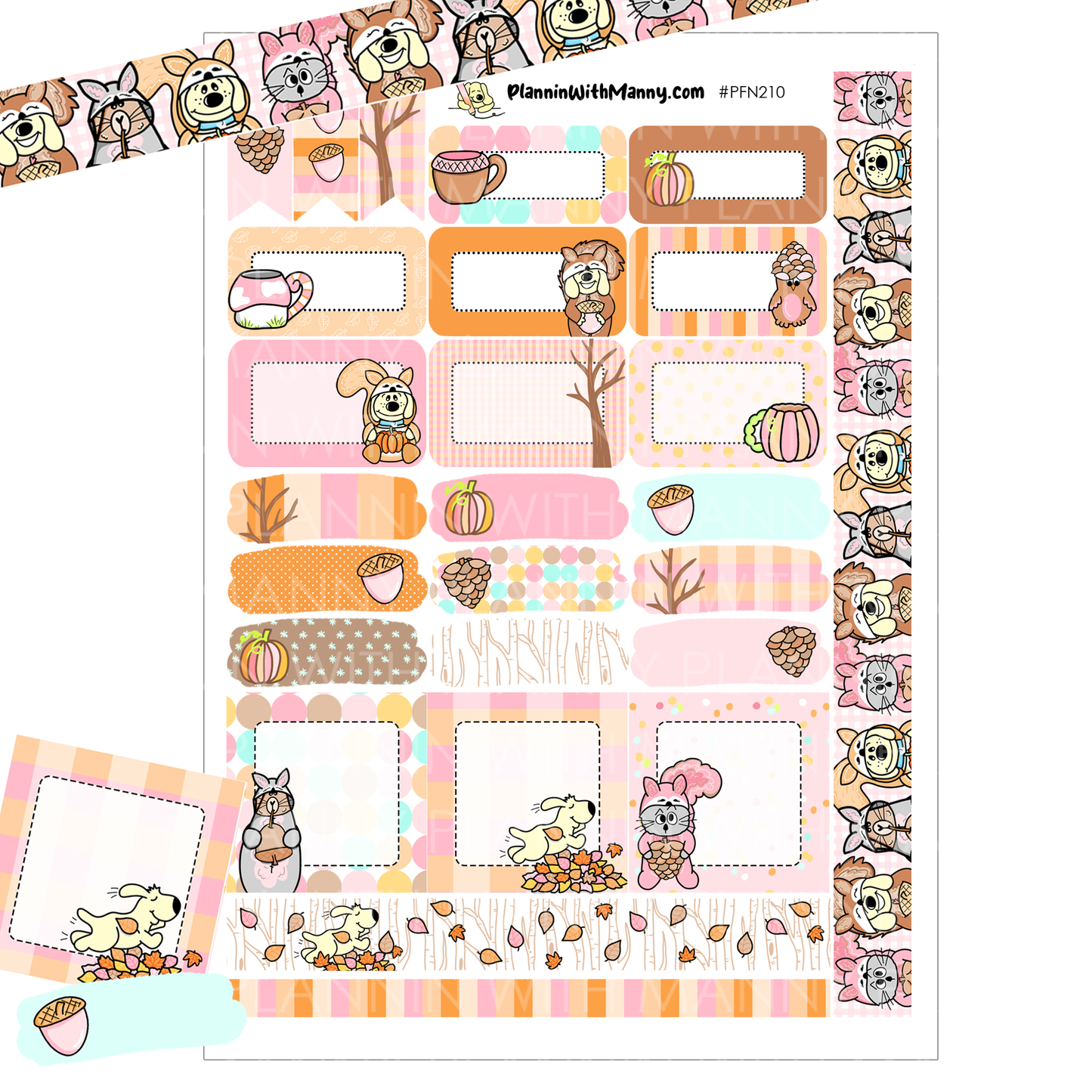 PFC210 Hobo Cousins Feelin Nutty Planner Stickers