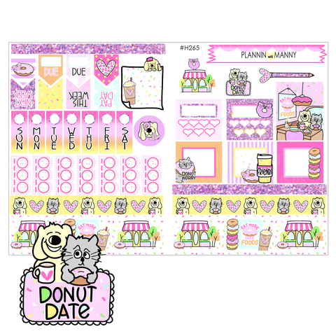 H265 HOBONICH Weekly Planner Stickers - Donut Date