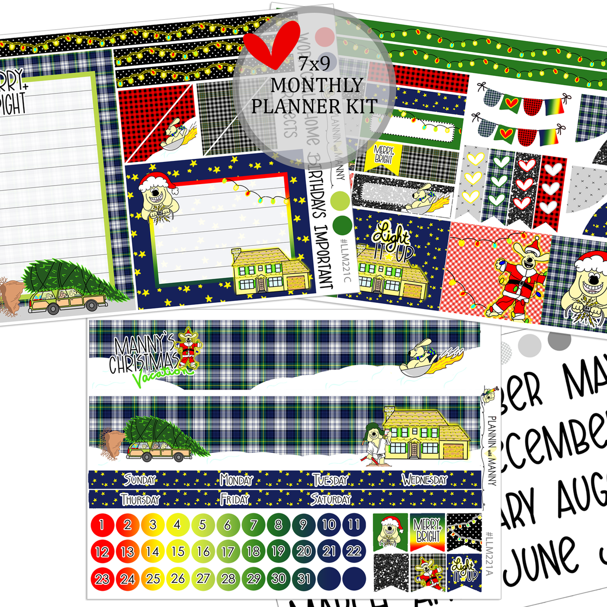 LLM238 MONTHLY PLANNER STICKERS - Whoville Collection – Plannin