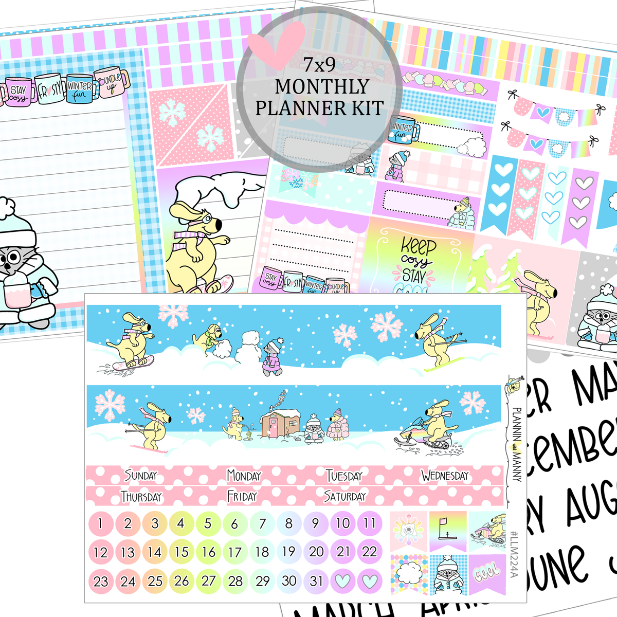 MINI STICKERS - PLANNERS V.2 - PLANNER STICKERS - M224