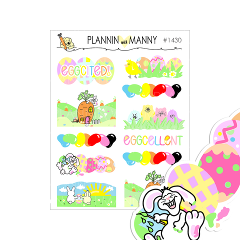 1430 Easter Doodle Mini 1.5" Banners