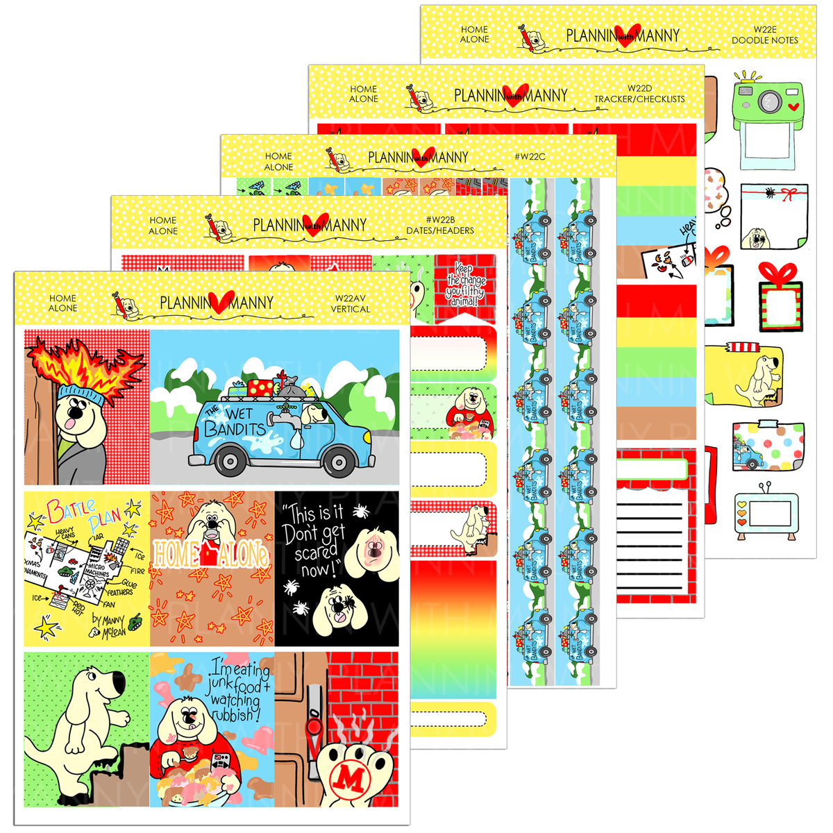LLM205 MONTHLY PLANNER STICKERS - Plannin Manny Collection – Plannin with  Manny