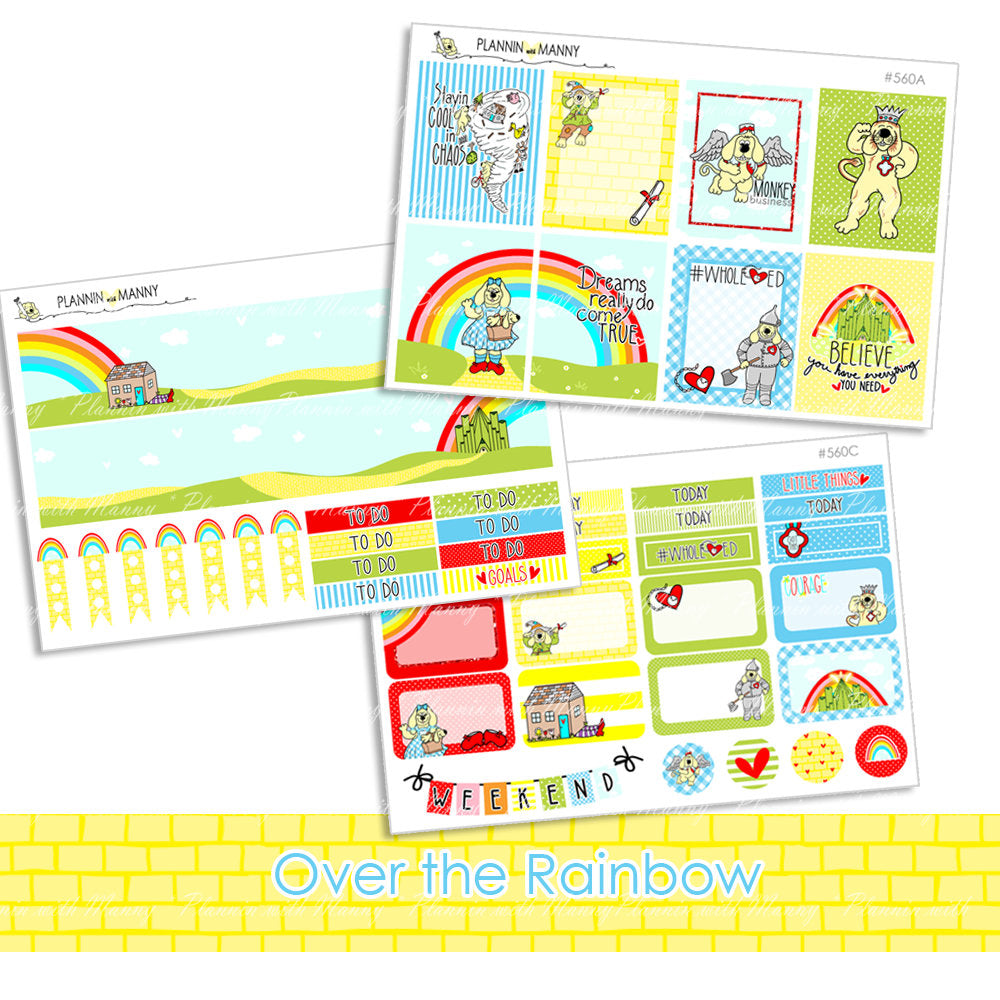 560 OVER THE RAINBOW Vertical Weekly Kit