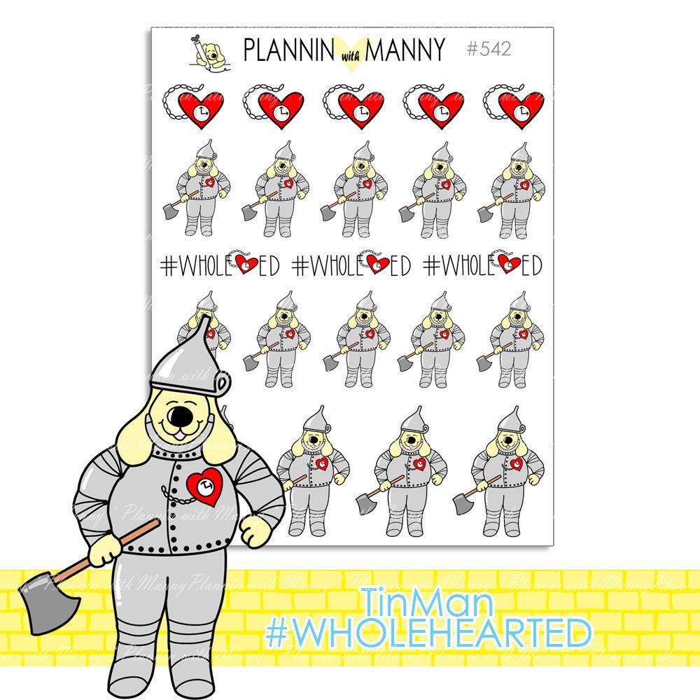 542 Tin Man Planner Stickers