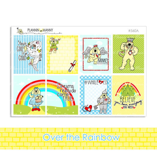 560 Over the Rainbow Vertical Planner Kit Options