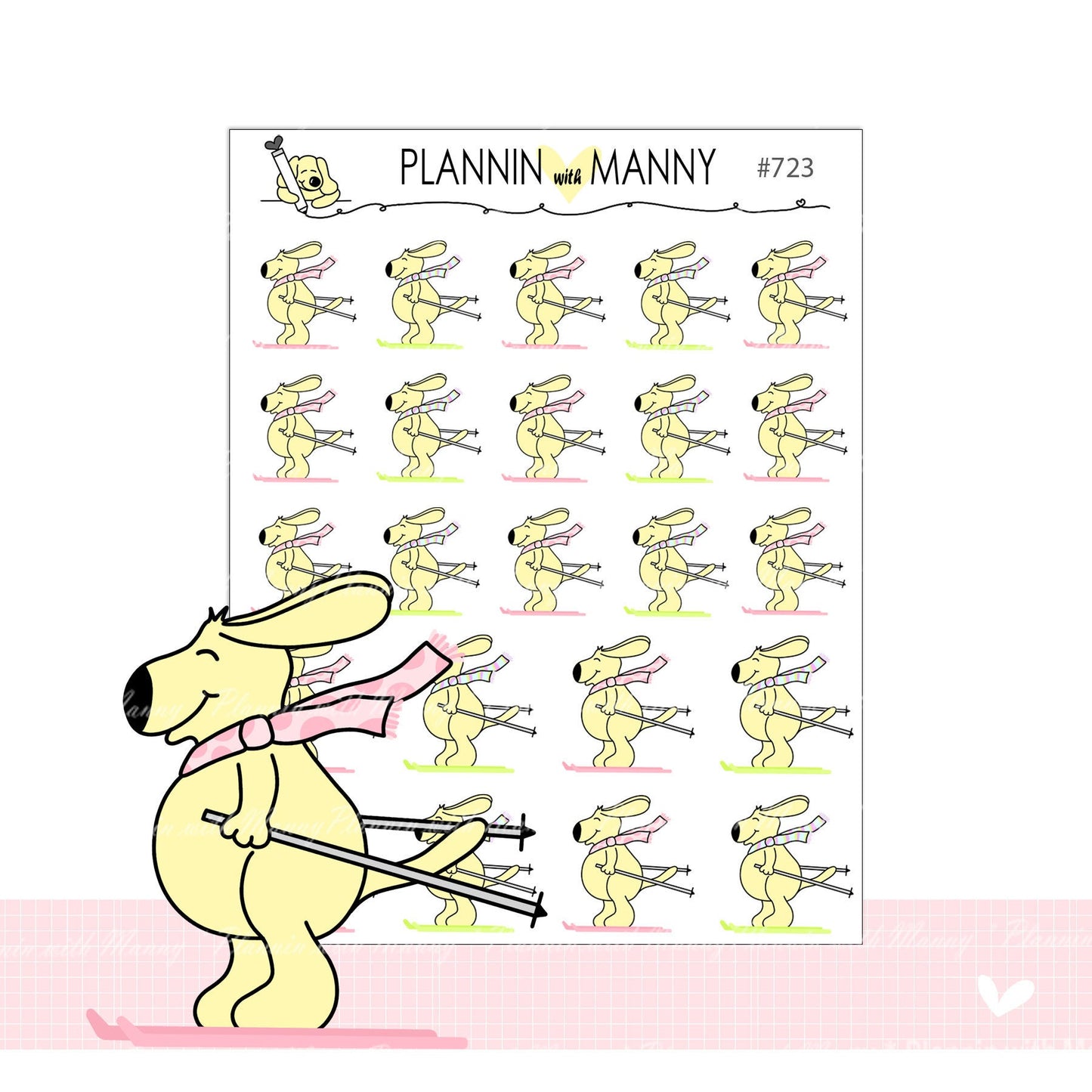 723 Ski Planner Stickers
