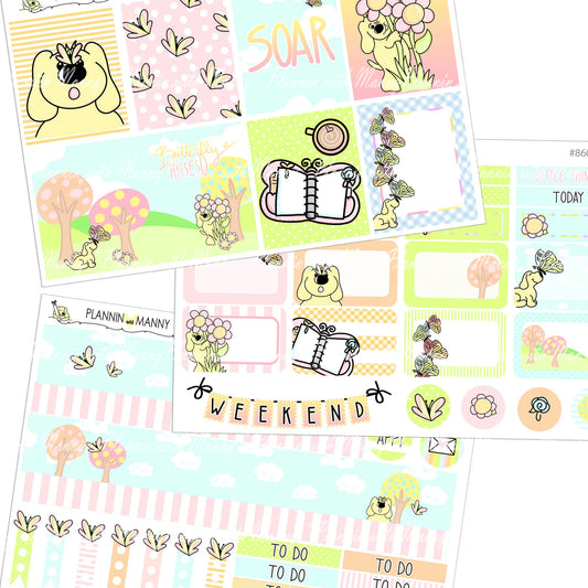860 VERTICAL Weekly Kit - MEGA Butterfly Kisses Collection