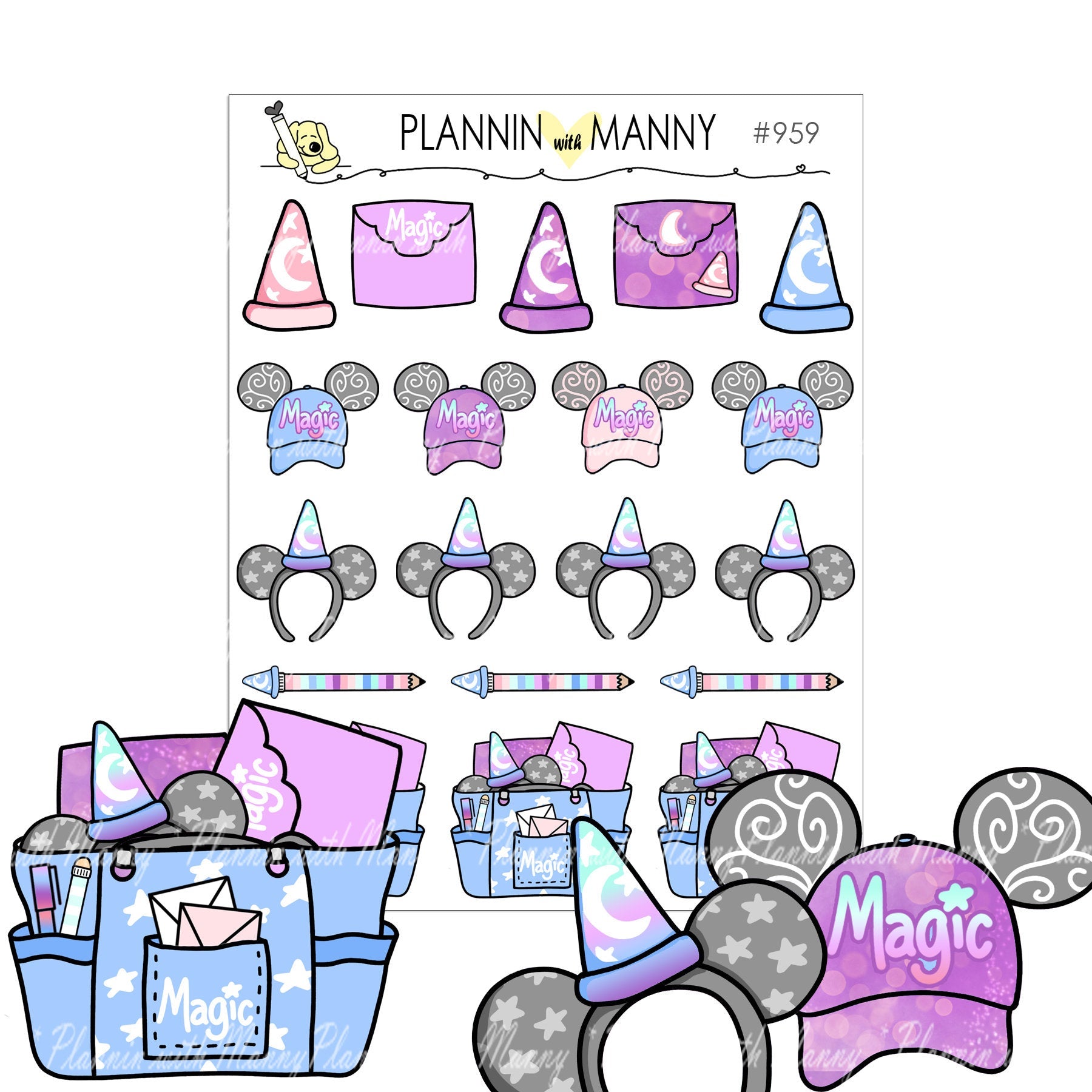 959 Magical Manny Planner Accessories- Magic Manny Collection