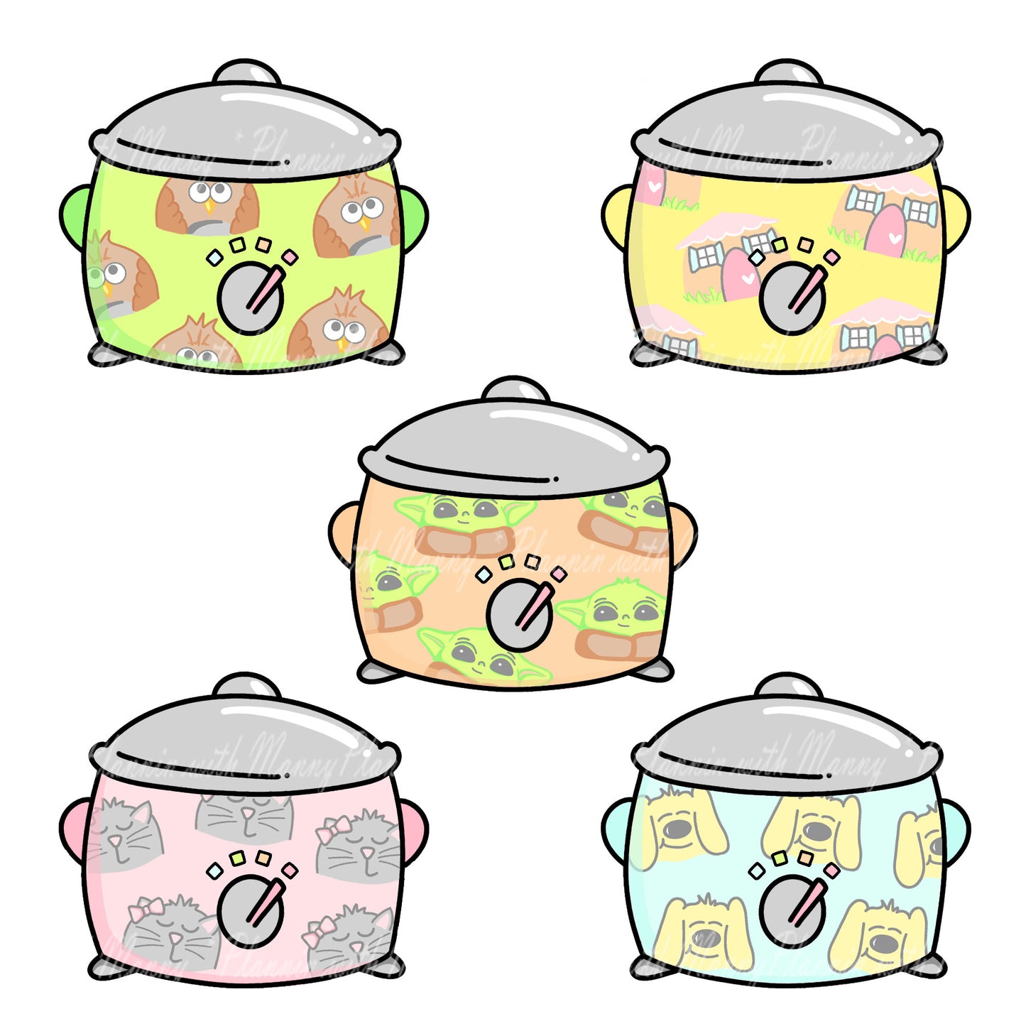 1041 CROCKPOT CUTIES Planner Stickers