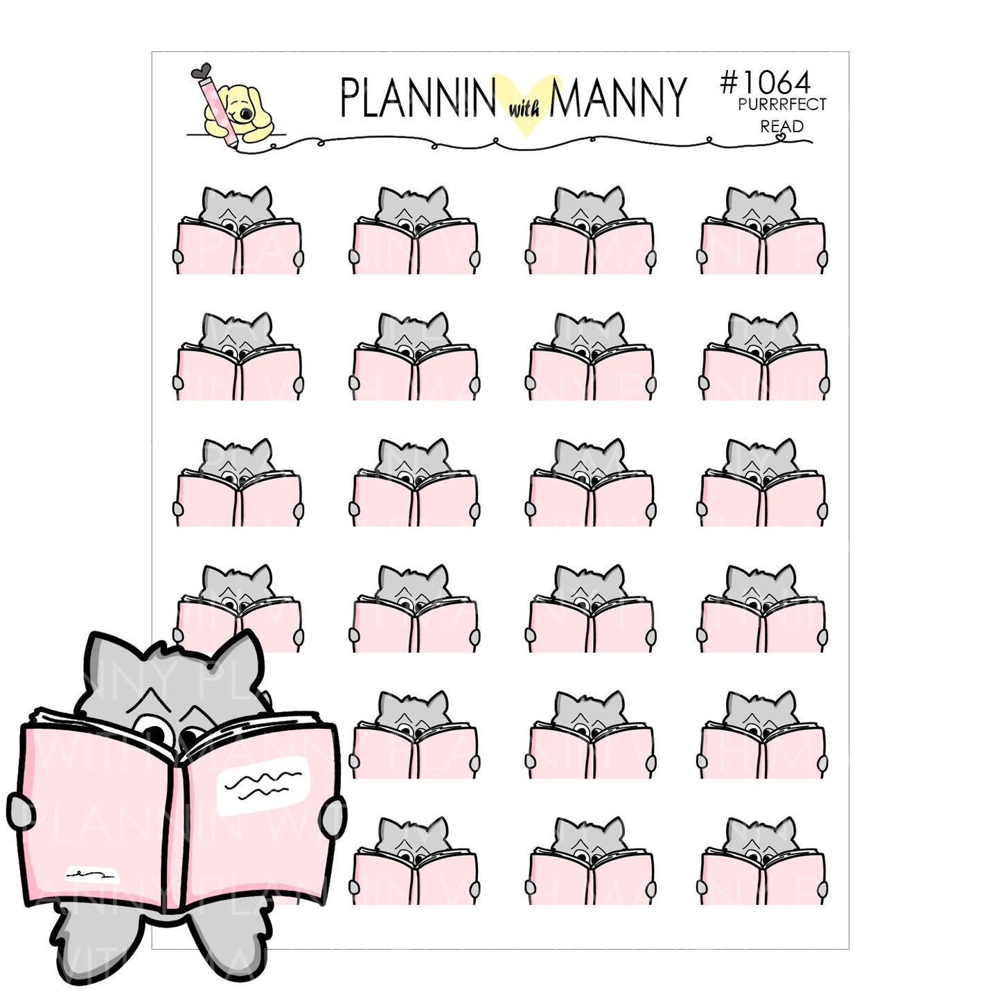 1064 READING Planner Stickers