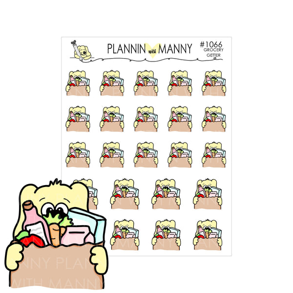 1066 1066B GROCERY Planner Stickers