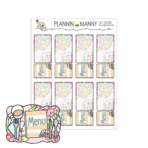1102 Pretty Placement Foldable and Flatlay Planner Stickers