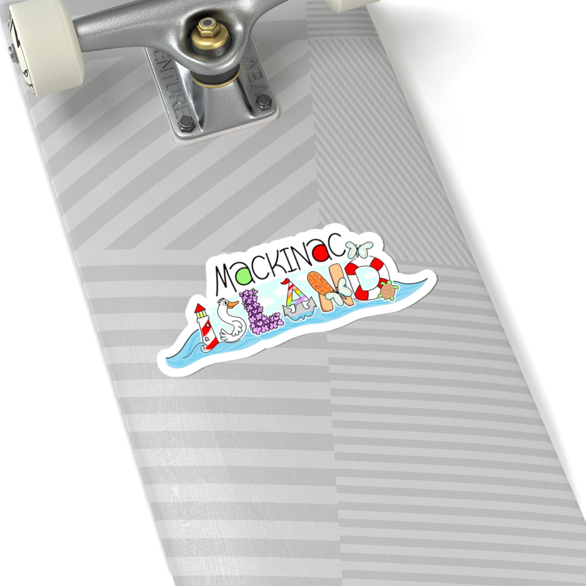 Mackinac Island Beach Vibes Kiss-Cut Sticker
