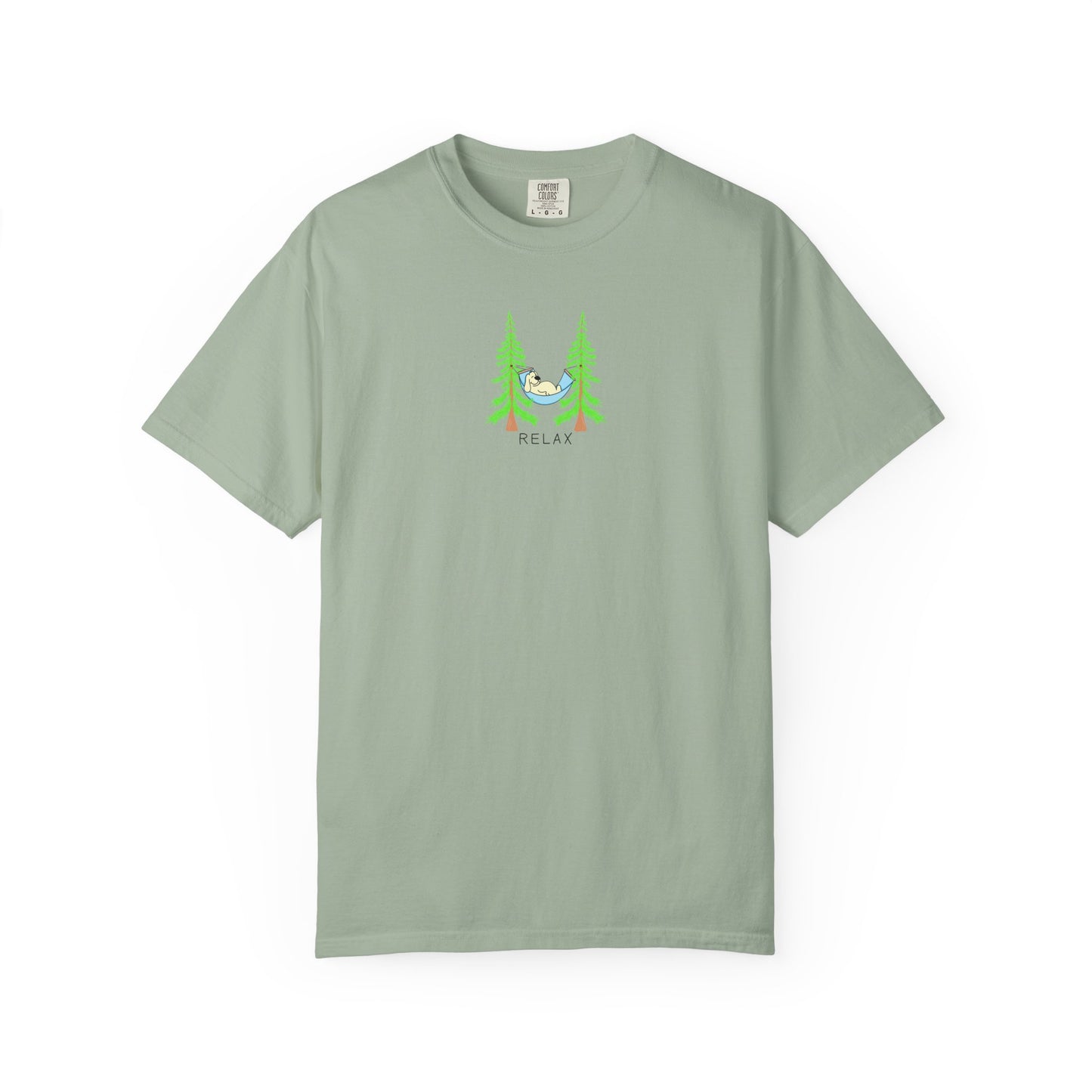 Forest Sloth Tee — Relaxing 'Chill Out' Nature Graphic T-Shirt
