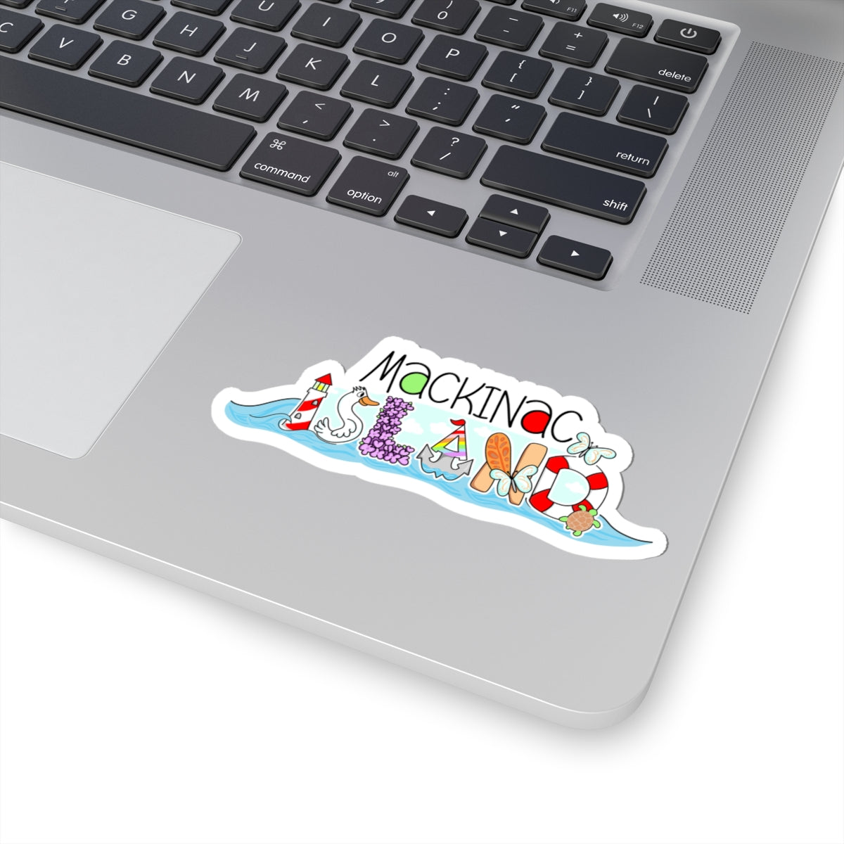 Mackinac Island Beach Vibes Kiss-Cut Sticker