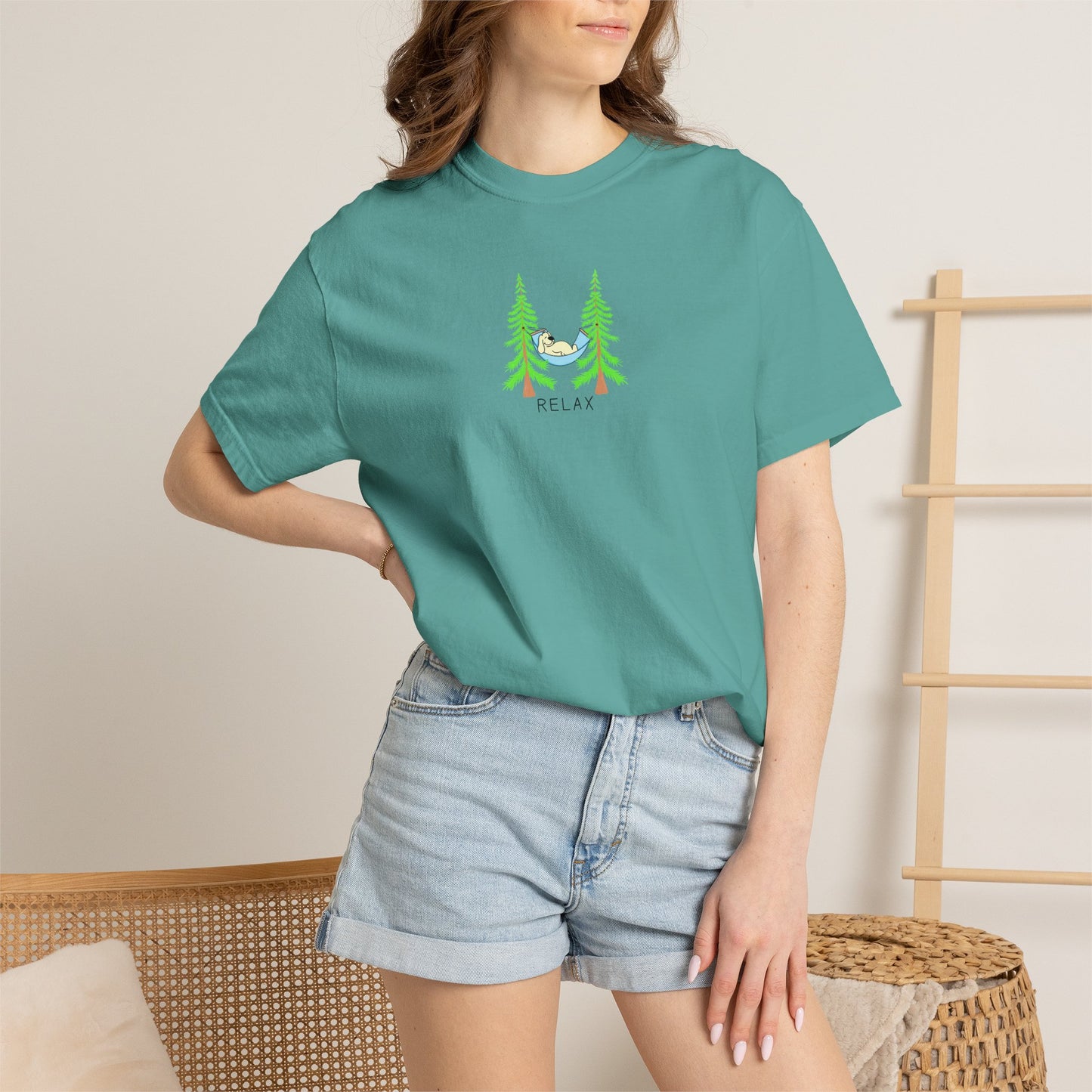 Forest Sloth Tee — Relaxing 'Chill Out' Nature Graphic T-Shirt