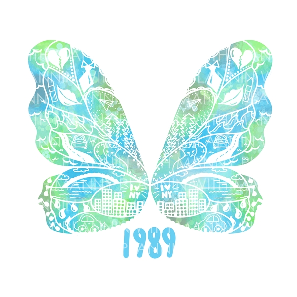 1989 Era Butterfly Vinyl Sticker, Bookmark, and Notecardd Options  MB137