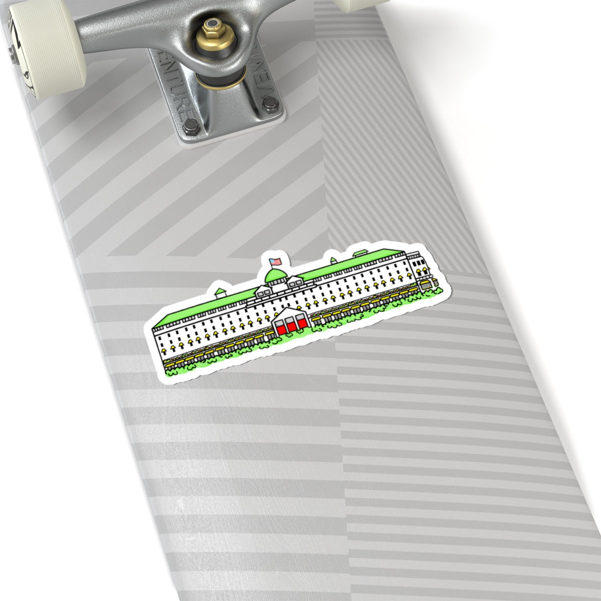 grand hotel sticker mackinac island michigan on clipboard
