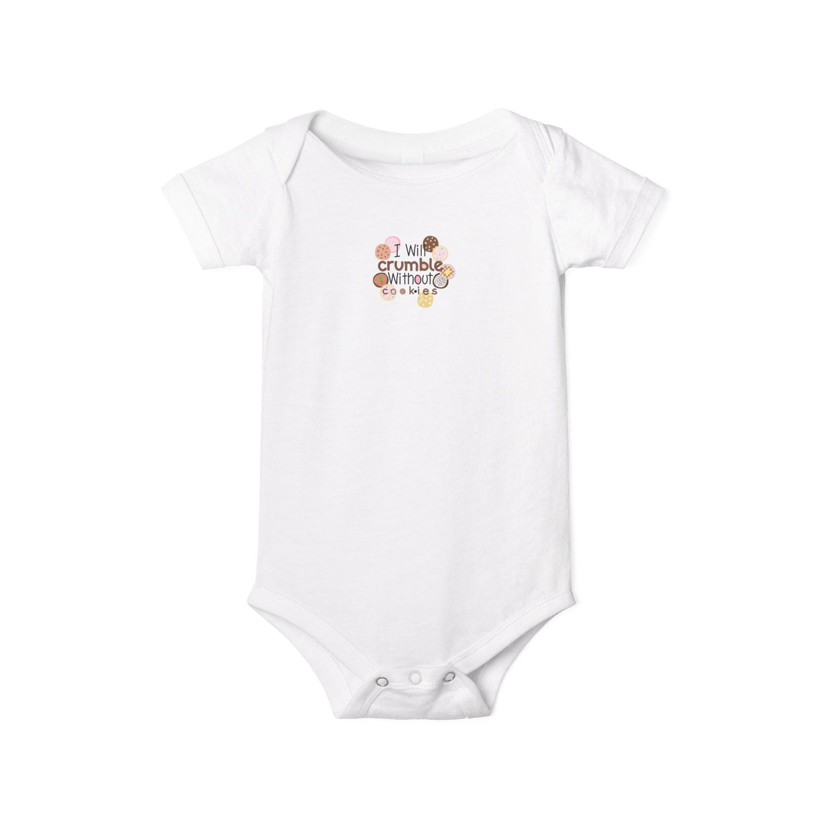 Baby Onesie - "I Will Crumble Without You" Cute Floral Infant Bodysuit