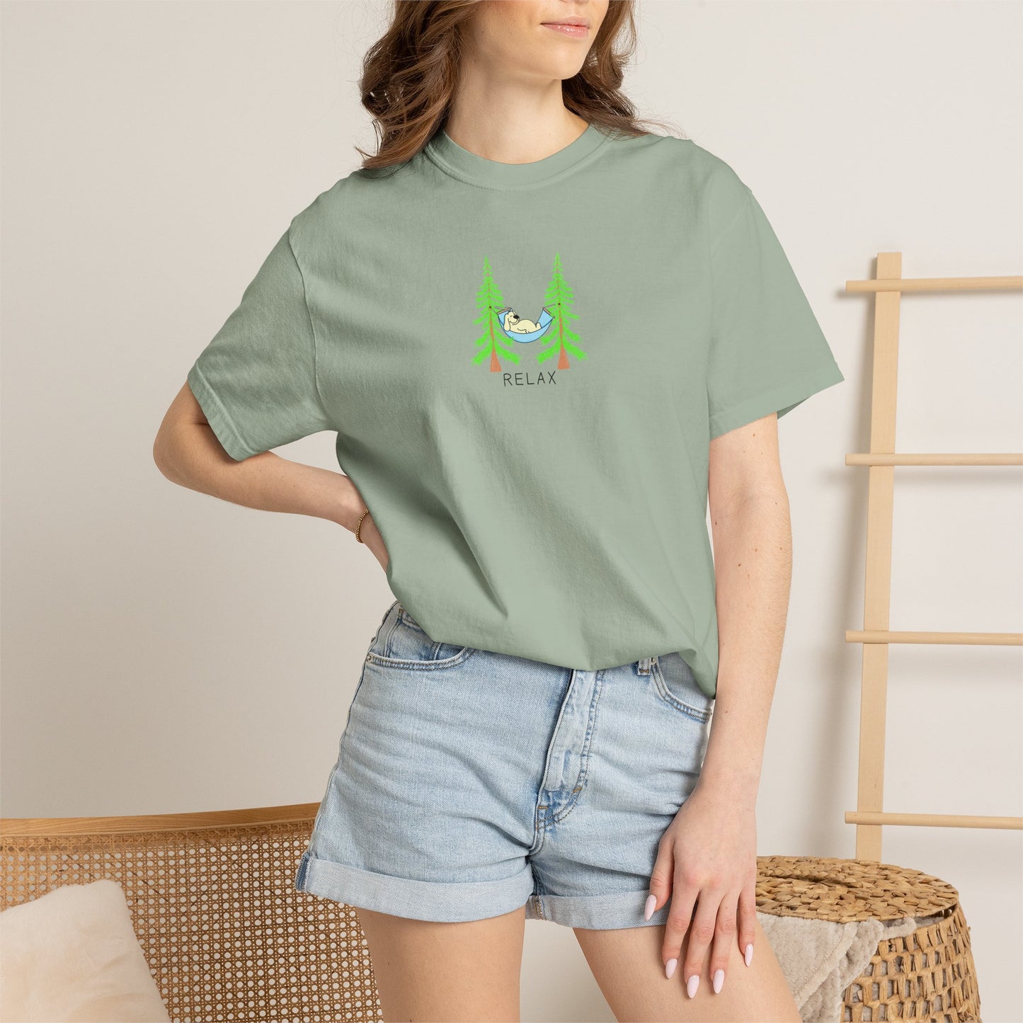 Forest Sloth Tee — Relaxing 'Chill Out' Nature Graphic T-Shirt