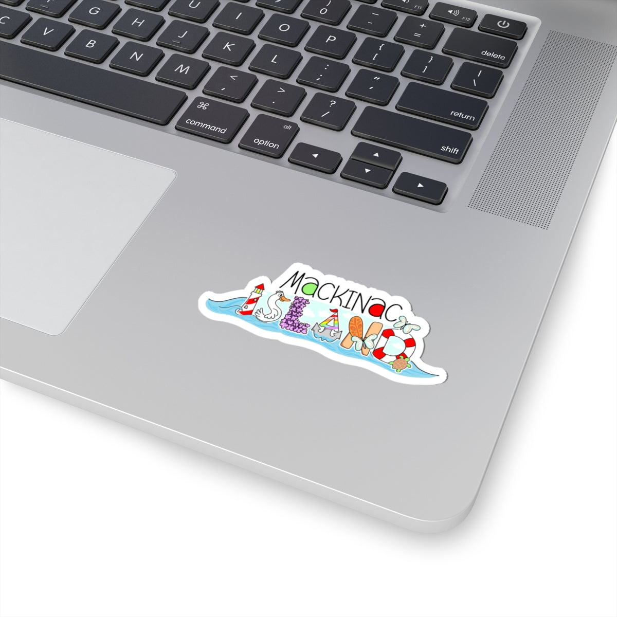 Mackinac Island Beach Vibes Kiss-Cut Sticker