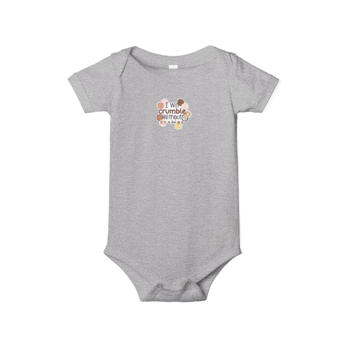 Baby Onesie - "I Will Crumble Without You" Cute Floral Infant Bodysuit