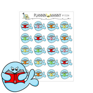 1534 I Whaley Love To Read Planner Stickers