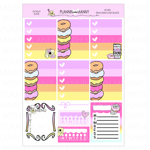 W18D Donut Date 1.5" List Boxes