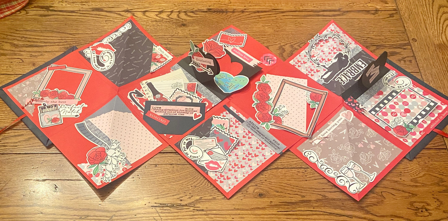 Love Scrapbooking Set! Anniversary, Valentine, Girlfriend, Boyfriend