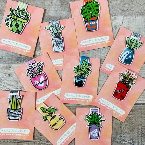 Eras Plant Magnetic Bookmark Collection