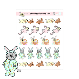 1634 Hoppy Easter Character Planner Stickers