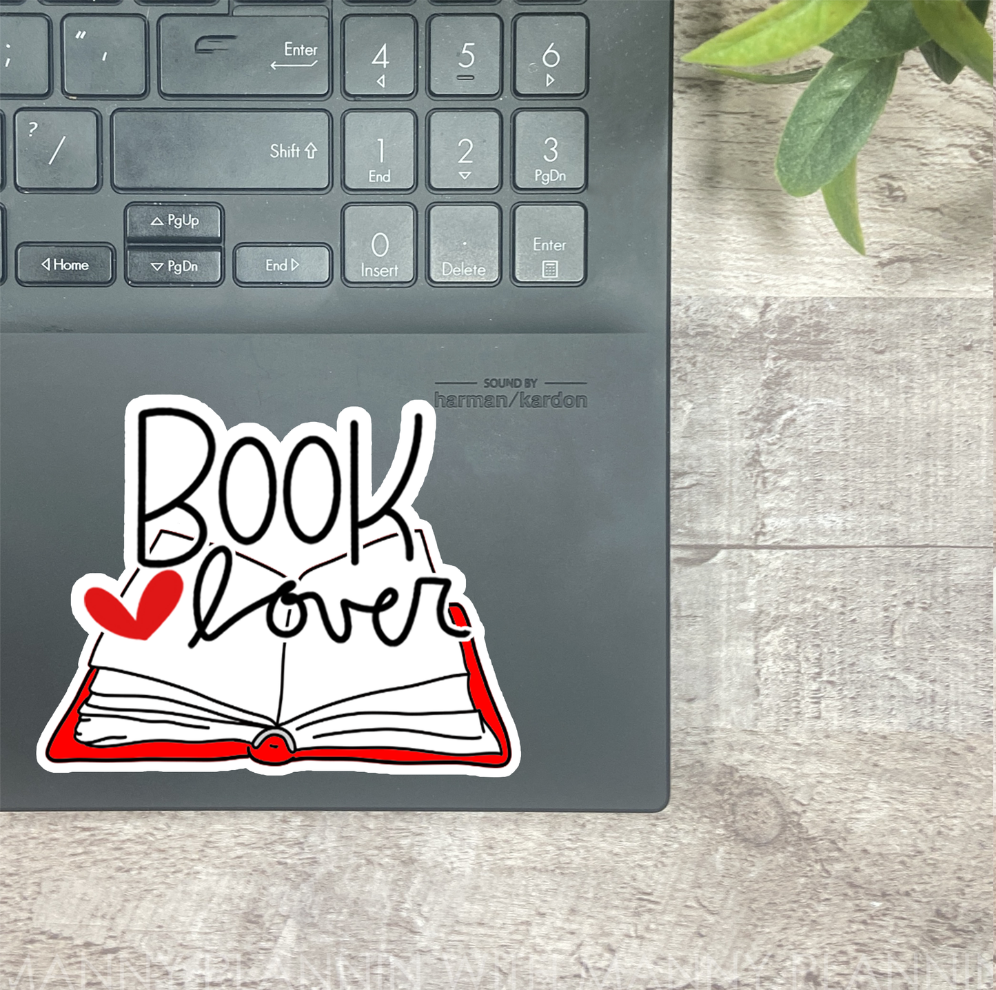 Book Lover... Vinyl Sticker, Magnetic Bookmark, & Notecard MB53