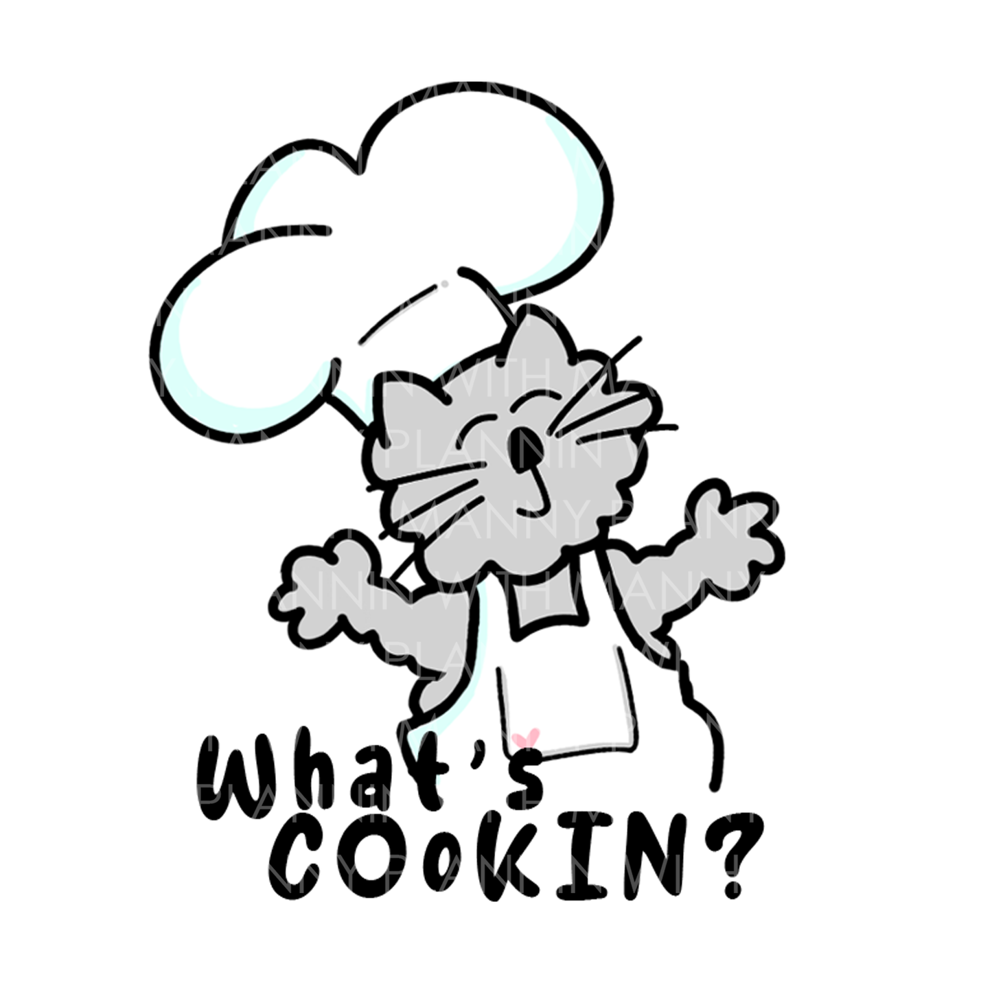 Chef Owen- What's Cookin... Vinyl Sticker, Magnetic Bookmark, & Notecard MB50