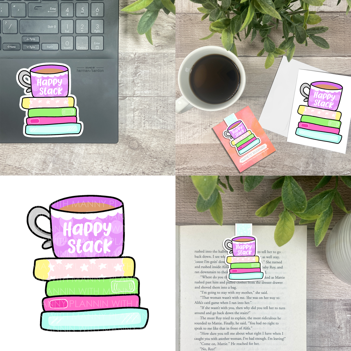 MB149 HAPPY STACK Vinyl, Notecard, & Bookmarks