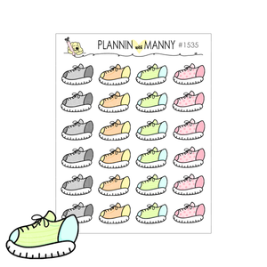 1535 Shoe Planner Stickers-Perfect to Mark Your Run or Walk Times!